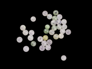 Minerální korálky Achát Ø4 mm - 10 ks