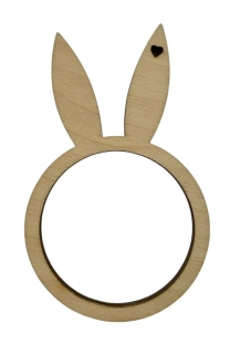 Kroužek se zaječímy oušky a srdíčkem