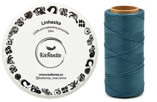 Voskovaná šňůra Linhasita 0,75 mm - barva 384 - 10m