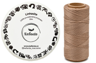 Voskovaná šňůra Linhasita 1 mm - barva 366 - 10m