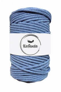 Bavlněná šňůra KaFanta 5 mm - světlá jeans