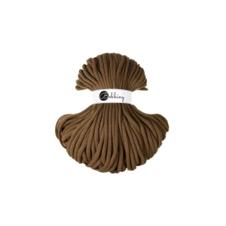 Bobbiny Jumbo 9 mm prémiová bavlněná šňůra - Nut Brown