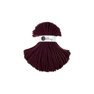Bobbiny Jumbo 9 mm prémiová bavlněná šňůra - Burgundy