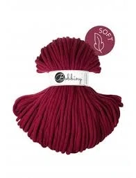 Bobbiny Soft 8 mm 100 m Wine Red