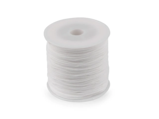 Polyesterová šňůrka PES 0,8 mm - bílá