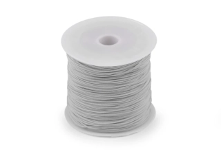 Polyesterová šňůrka PES 0,8 mm - světle šedá
