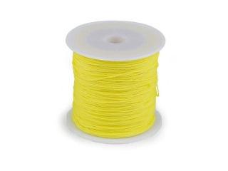 Polyesterová šňůrka PES 0,8 mm - žlutá