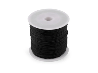 Polyesterová šňůrka PES 0,8 mm - černá