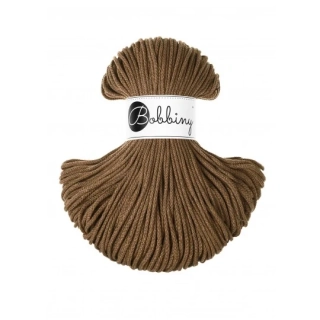 Bobbiny Junior 3 mm – bavlněná šňůra 100 m Nut Brown