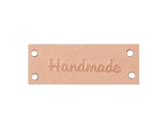 Kožený štítek Handmade – přírodní kožená cedulka