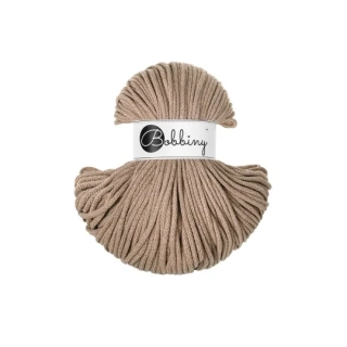 Bobbiny Classic 4 mm Sand – bavlněná šňůra 100 m na macramé a háčkování