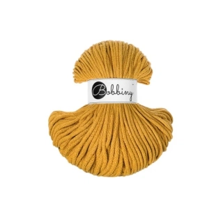 Bobbiny Classic 4 mm Mustard – bavlněná šňůra 100 m na macramé a háčkování