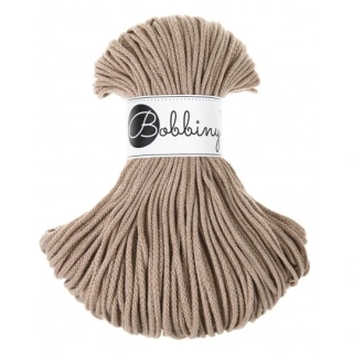 Bobbiny Junior 3 mm – bavlněná šňůra 100 m Sand