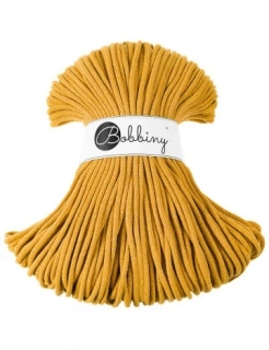 Bobbiny Premium 5 mm Mustard – bavlněná šňůra 100 m | Macramé a háčkování