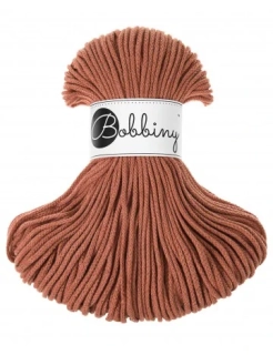 Bobbiny Junior 3 mm – bavlněná šňůra 100 m Terracotta