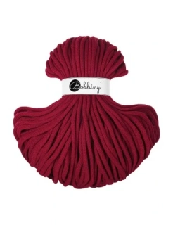 Bobbiny Premium 5 mm Red Velvet – bavlněná šňůra 100 m | Macramé a háčkování