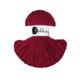 Bobbiny Junior 3 mm – bavlněná šňůra 100 m Red Velvet