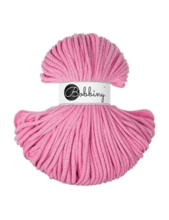 Bobbiny Premium 5 mm Bubblegum Pink – bavlněná šňůra 100 m | Macramé a háčkování