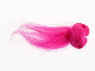 Ovčí rouno Merino česané 20 g – neonově růžová