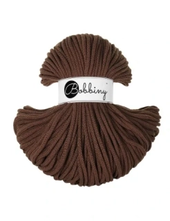 Bobbiny Premium 5 mm Chocolate Brown – bavlněná šňůra 100 m | Macramé a háčkování