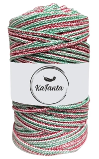 Bavlněná šňůra KaFanta 5 mm - vánoční mix