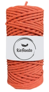 Bavlněná šňůra KaFanta 3 mm - dýňová