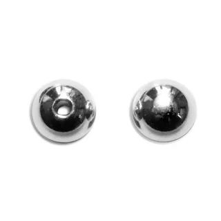 Stříbrný korálek Ag 925 – kulička 4 mm, rhodiovaná