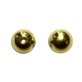 Stříbrný korálek Ag 925 – kulička 2,5 mm, pozlacená 14K