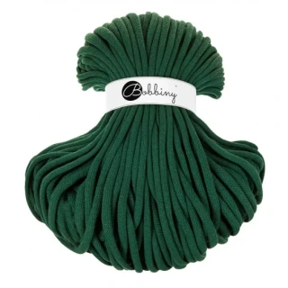 Bobbiny Jumbo 9 mm prémiová bavlněná šňůra - Pine Green