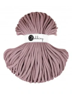 Bobbiny Jumbo 9 mm prémiová bavlněná šňůra - Mauve