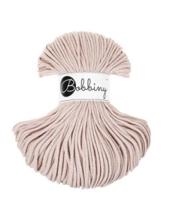 Bobbiny Junior 3 mm – bavlněná šňůra 100 m Nude