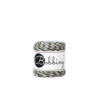Bobbiny 3PLY 1,5 mm / 35 m – bavlněná šňůra na macramé Elf Stripes