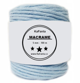 Macrame příze KaFanta 5mm/100m - světle modrá