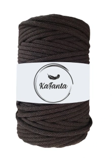 Bavlněná šňůra KaFanta 3 mm - tmavě hnědá