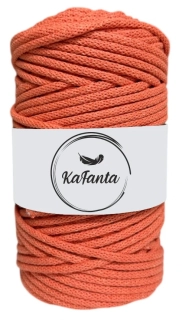 Bavlněná šňůra KaFanta 5 mm - dýňová