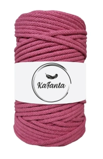Bavlněná šňůra KaFanta 5 mm - magenta