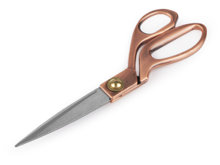 Krejčovské nůžky měděné - délka 24 cm