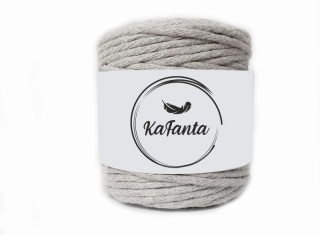 Macrame příze KaFanta 5mm/100m - šedá