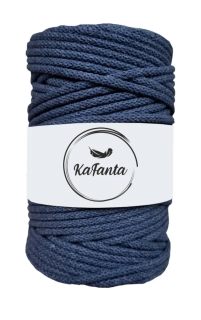Bavlněná šňůra KaFanta 3 mm - jeansová