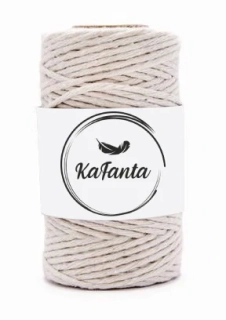 Macrame příze KaFanta 2mm/60m - natural