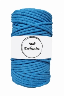 Bavlněná šňůra KaFanta 5 mm - tyrkysová