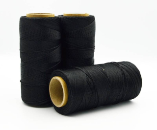 Voskovaná šňůra Linhasita 0,75 mm - barva PRETO