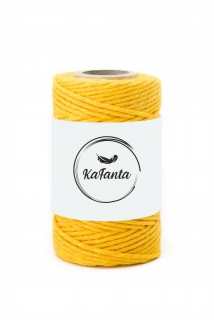 Macrame příze KaFanta PREMIUM 2mm/50m - classic yellow