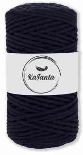 Bavlněná šňůra KaFanta 3 mm - černá