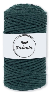 Bavlněná šňůra KaFanta 3 mm - lahvově zelená