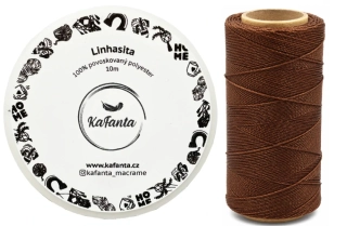 Voskovaná šňůra Linhasita 1 mm - barva 28 - 10m