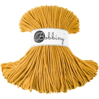 Bobbiny Junior 3 mm – bavlněná šňůra 100 m Mustard